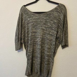 Womens black and white sweater